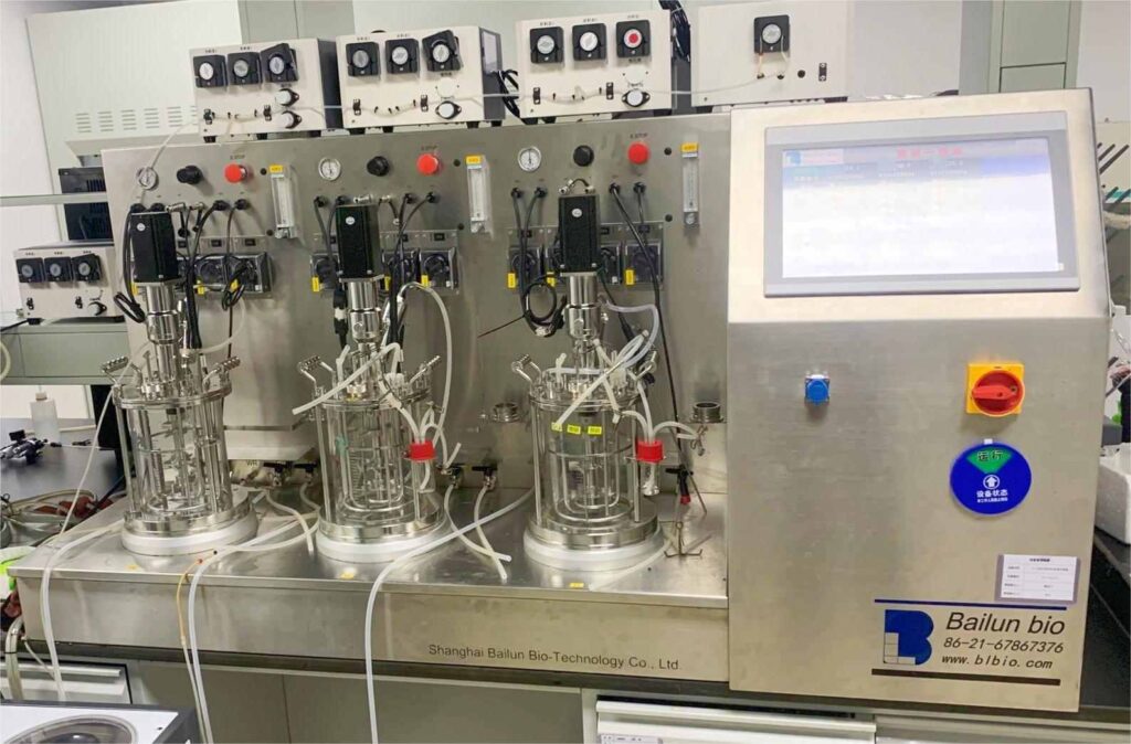 1L-GC-glass bioreactor
