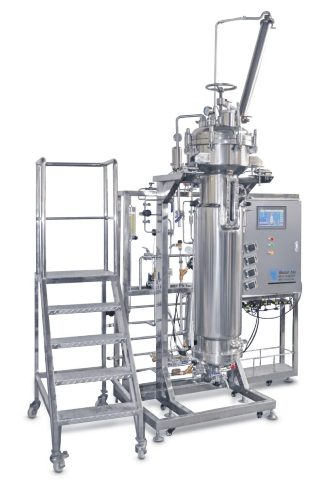 Airlift stainless steel fermenter 100 liter BLBIO-100SQ