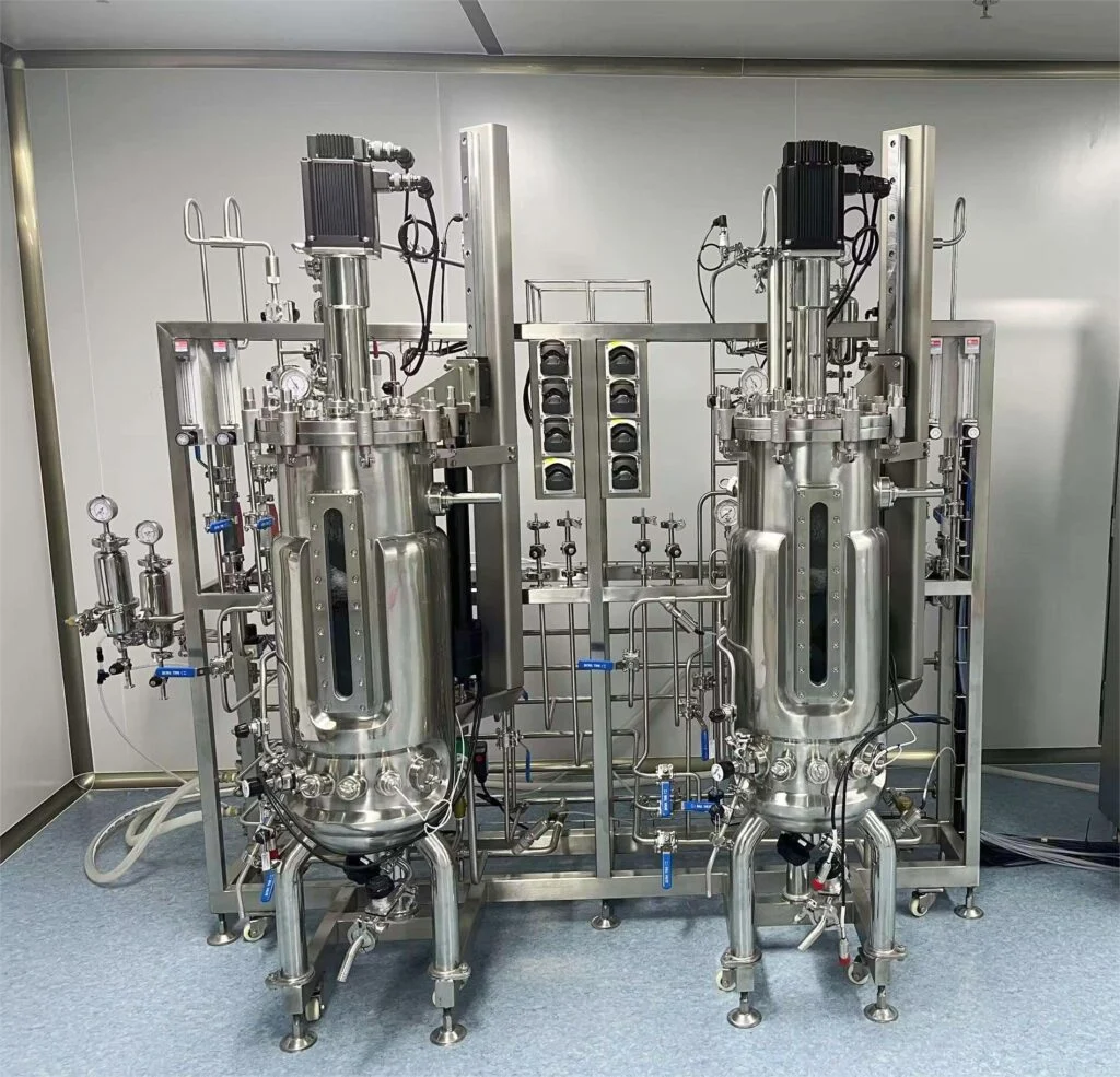 50L double parallel stainless steel bioreactors