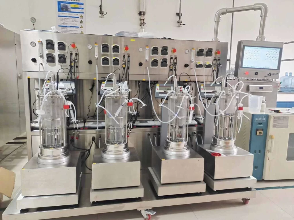 Oral GLP-1 5L-GC-4-glass-bioreactor.