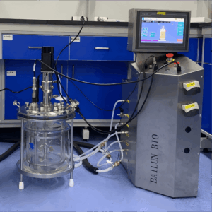 5L-GJGG Double wall glass bioreactor