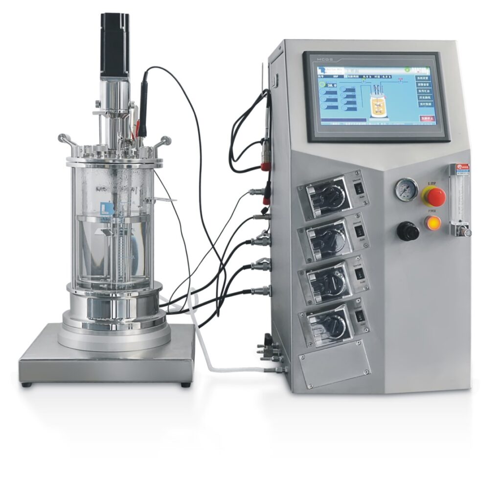 5L off-site sterilization shaft driving glass fermenter(mechanical mixing fermenter) BLBIO-5GJ