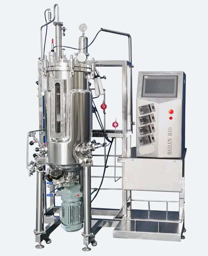 Bottom-mechanical-stirring-stainless-steel-fermenter-100-liter